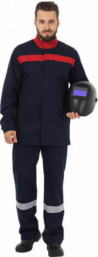 Костюм ГЕФЕСТ 2 с БР (т.синий/красный)