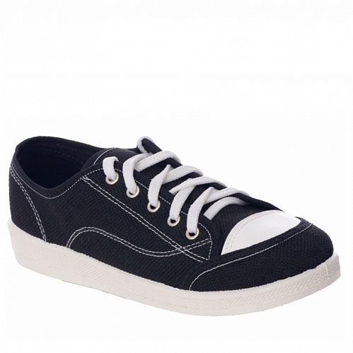 Кеды ПВХ текстильные (черный)