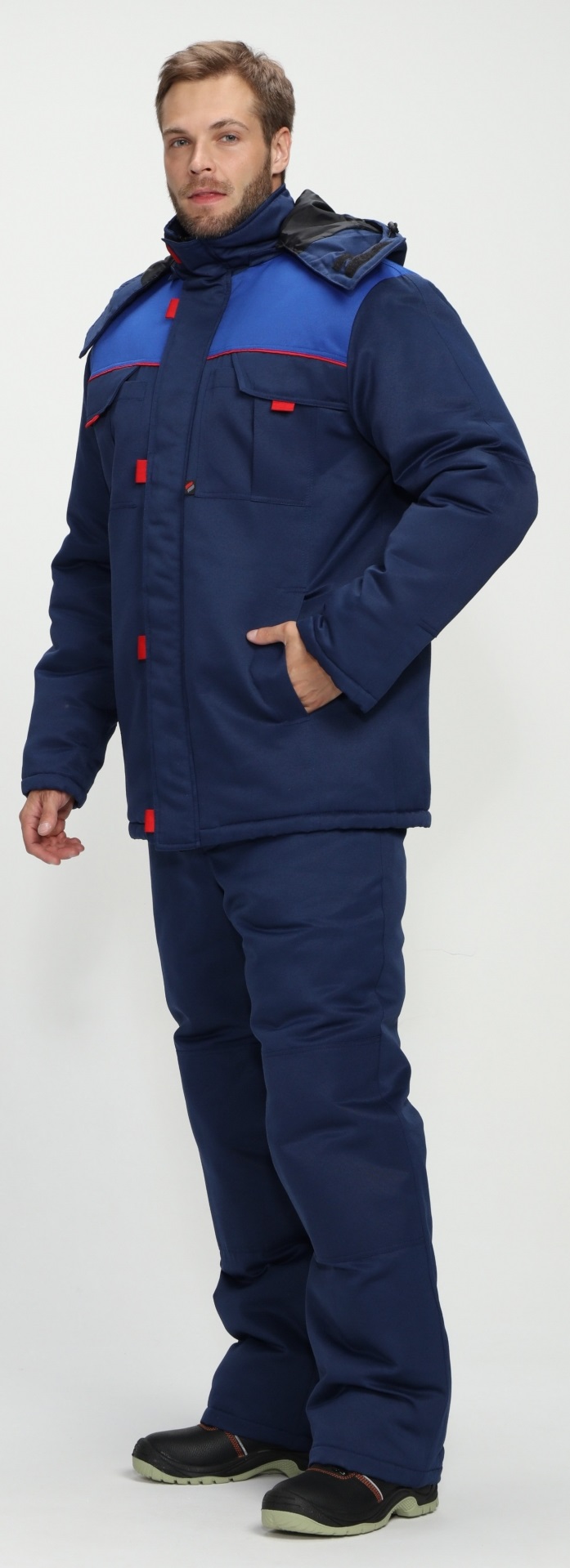 Костюм ФЛОФТ-1 зимний с БР (т.синий/васильковый)
