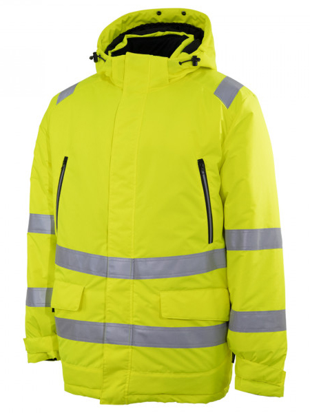 Куртка-парка BRODEKS KW 220 зимняя сигнальная (желтый/черный)