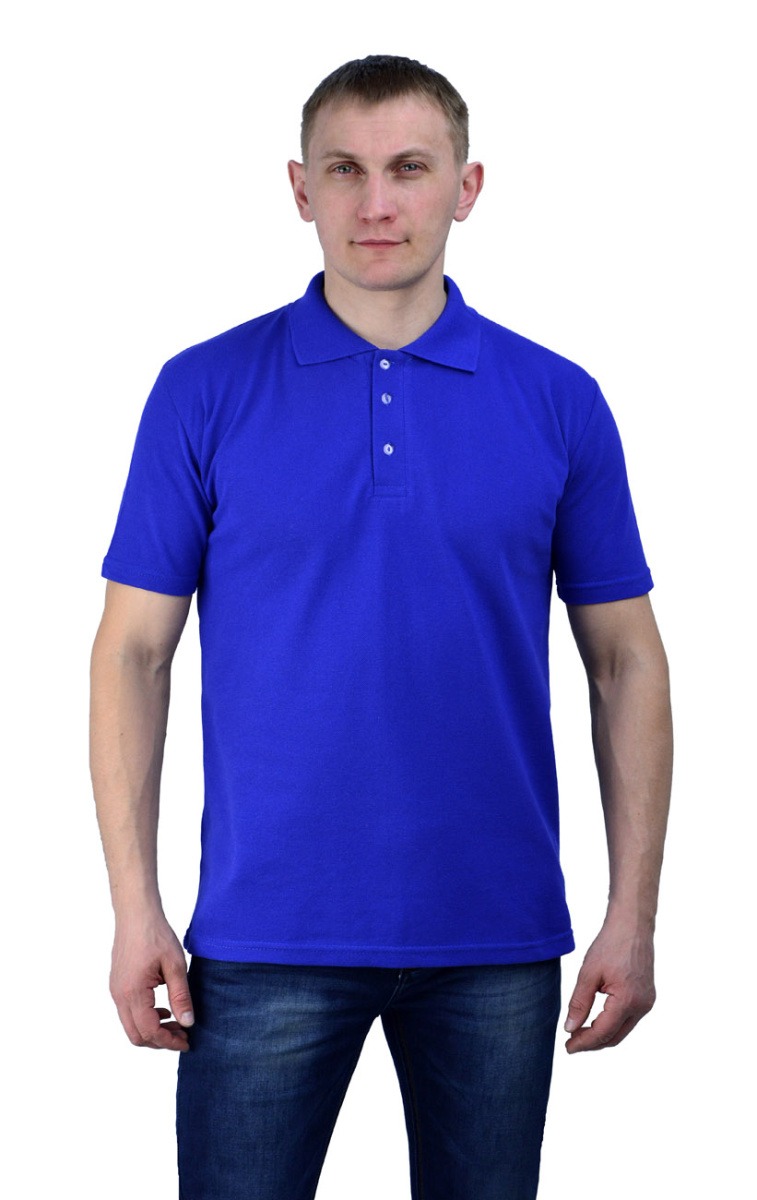 Рубашка-поло (васильковая)