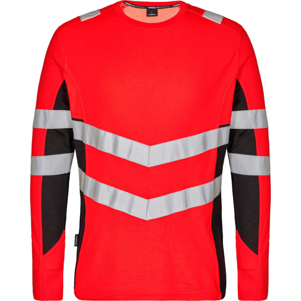 Футболка ENGEL SAFETY L/S 9545-182 (сигнальный красный/черный)