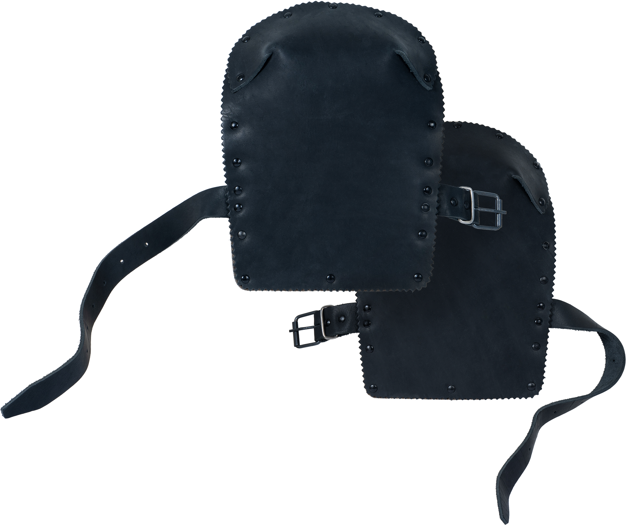 Наколенники для сварщиков кожаные (черный)