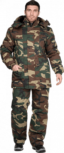 Костюм ТУРИСТ зимний с БР (кмф зелёный)