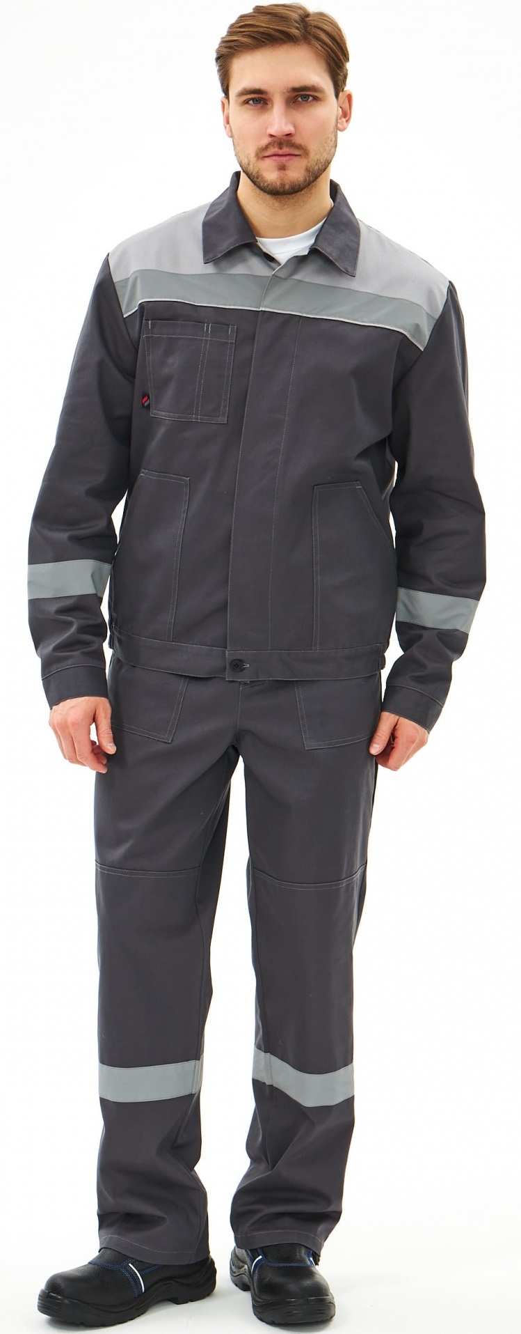 Костюм ЛИПЕЦК-2 СОП CH с ПК (т.серый/св.серый)