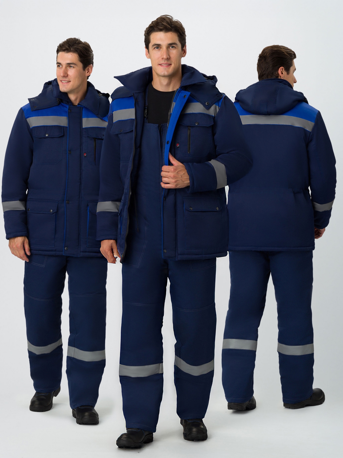 Костюм ТИТАН IMP зимний с ПК (т.синий/васильковый)