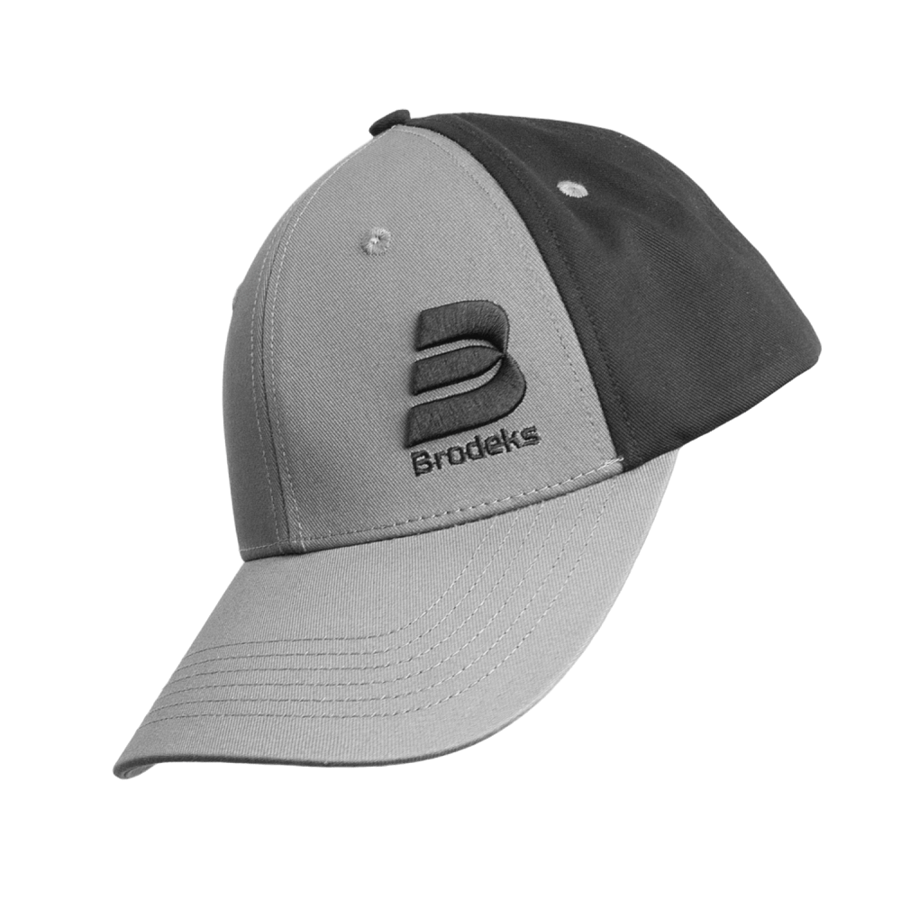 Бейсболка BRODEKS KM130 (серый/черный) Бейсболка BRODEKS KM130 (серый/черный)