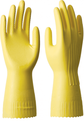 Перчатки СПЕЦ-SPb хоз, латекс, хл.напыл, 0.40/300мм
