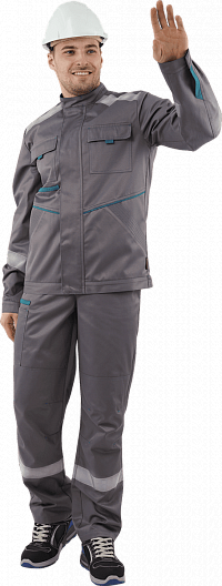 Костюм ГАЛАКТИКА с ПК (серый/бирюзовый)