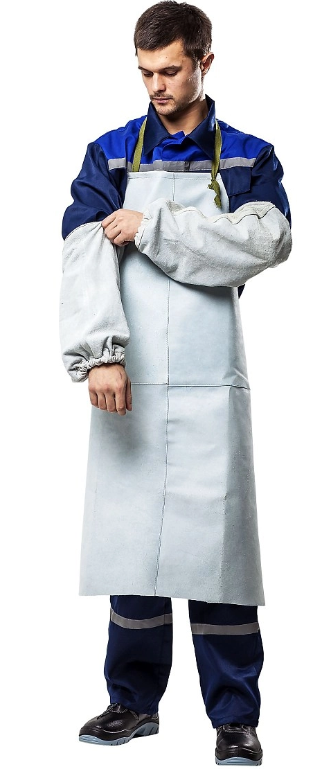 Нарукавники спилковые (серый)