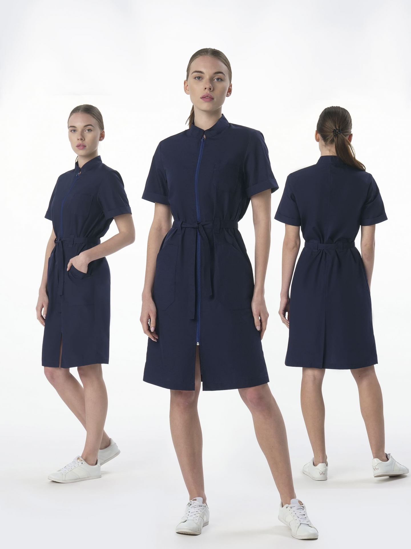 Халат MEDLINE САНСАРА-005 женский (т.синий)