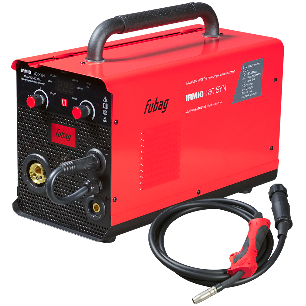 Сварочный полуавтомат инвертор FUBAG IRMIG 180 SYN с горелкой 250 А