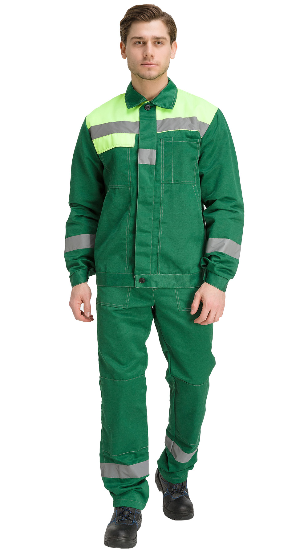 Костюм RONTA KS811 с БР (т.зеленый/лайм)