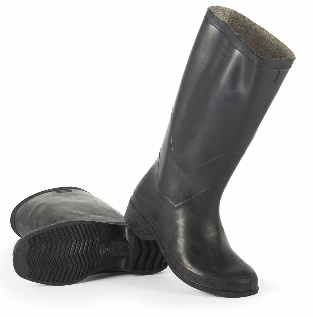 Сапоги формовые резиновые мужские 1 сорт (черный)