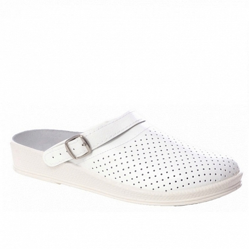 Сабо ПАВЕЛ нат.кожа ПВХ (белый)