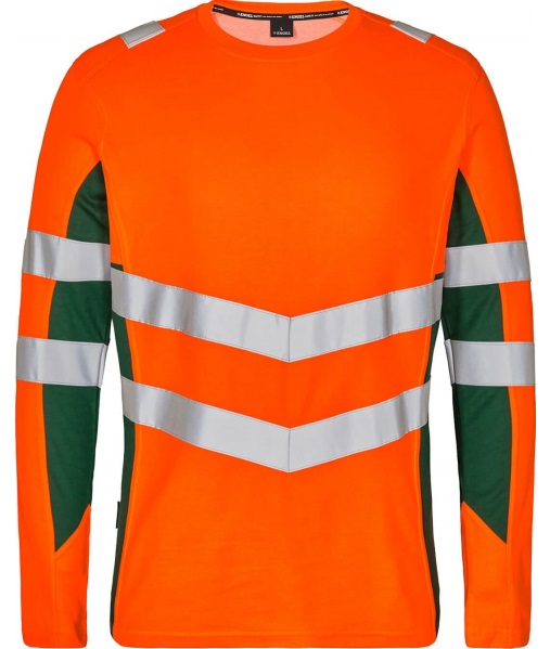 Футболка ENGEL SAFETY L/S 9545-182 (сигнальный оранжевый/зеленый)