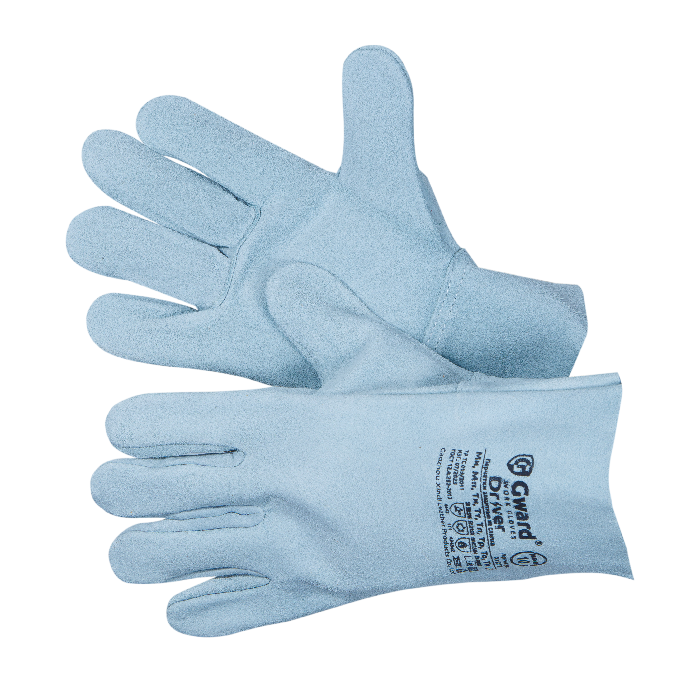 Перчатки DRIVER из спилка (серый)