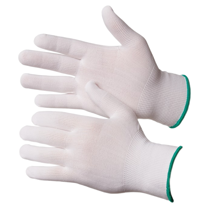 Перчатки TOUCH нейлоновые без покрытия (белый) ИНДИВИДУАЛЬНАЯ УПАКОВКА