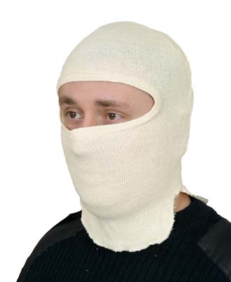 Подшлемник трикотажный хлопчатобумажный (белый)