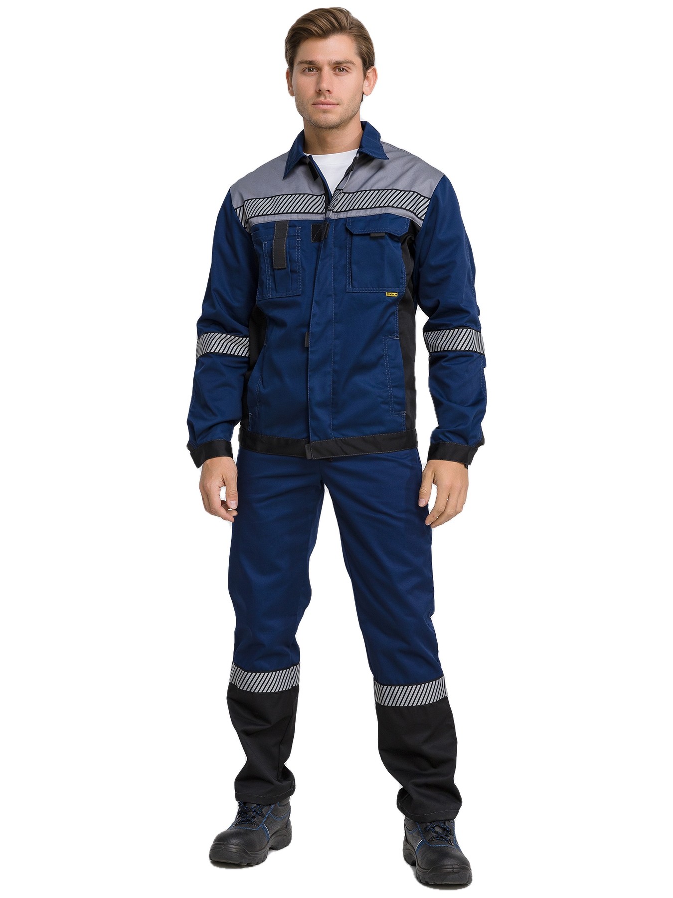 Костюм RONTA KS262 СОП с ПК (т.синий/серый/черный)