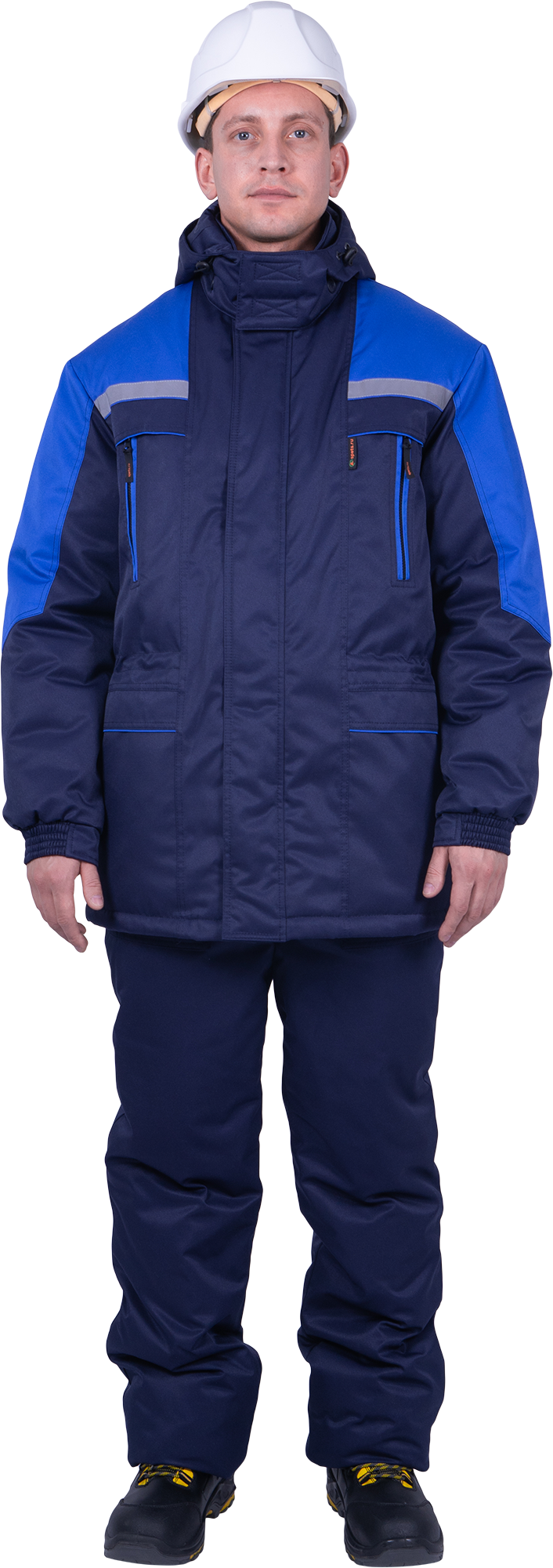 Куртка СПЕЦ зимняя (т.синий/васильковый)