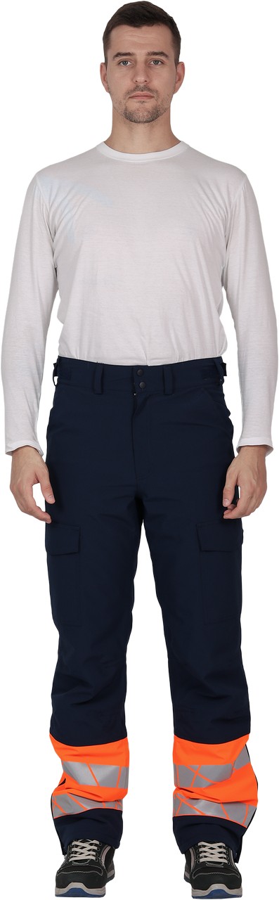 Брюки ACTIVE зимние (синий/оранжевый)