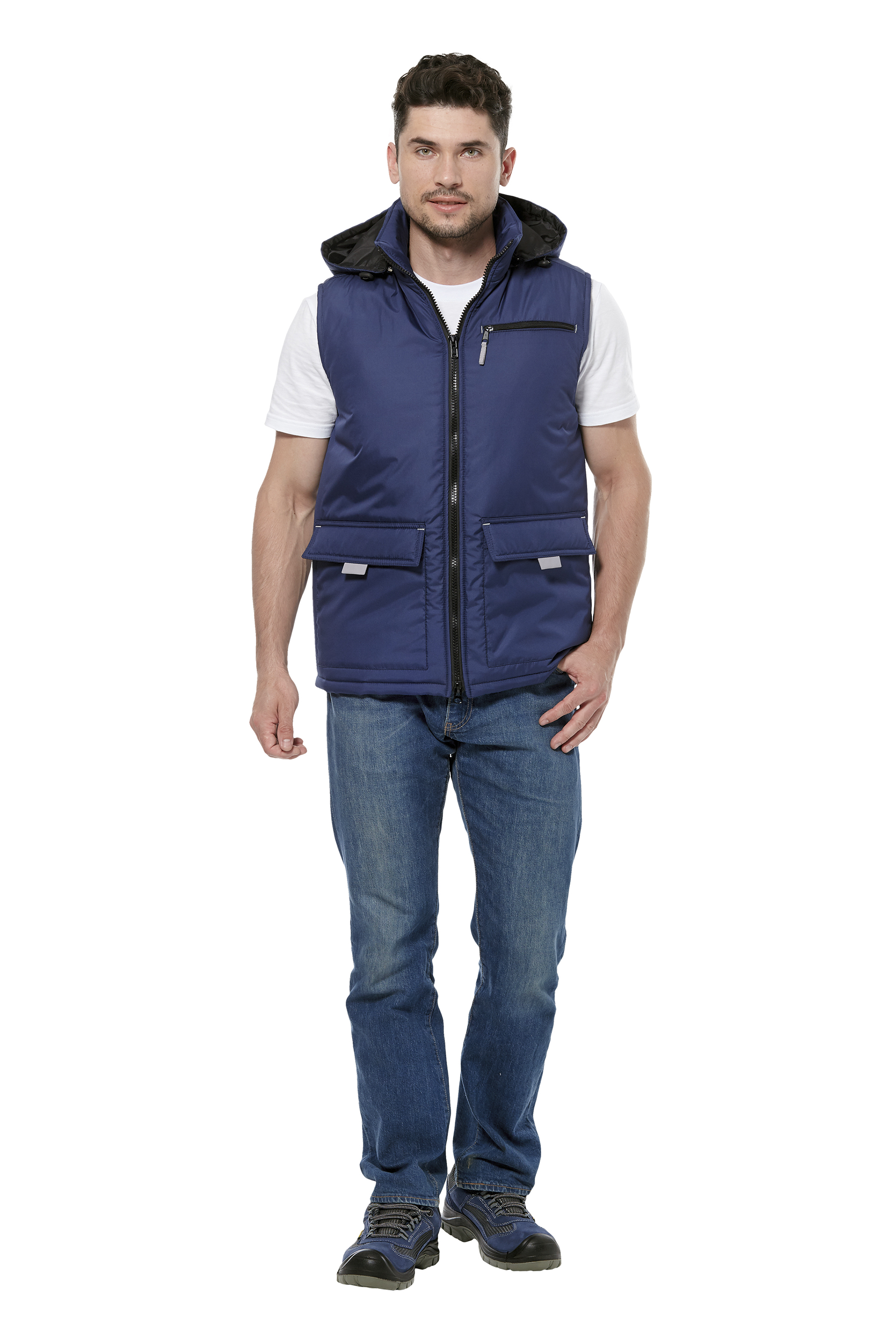 Жилет УНИВЕРСАЛЬНЫЙ зимний (т.синий/серый)