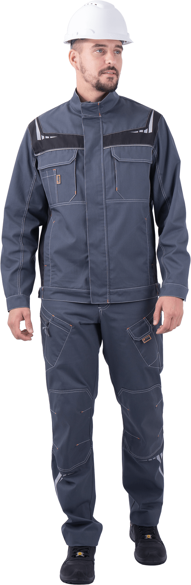 Куртка ПЕРФЕКТ (серый/черный)