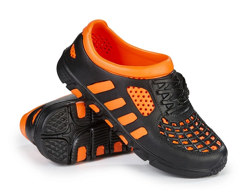 Кроссовки ЭВА (черный/оранжевый)