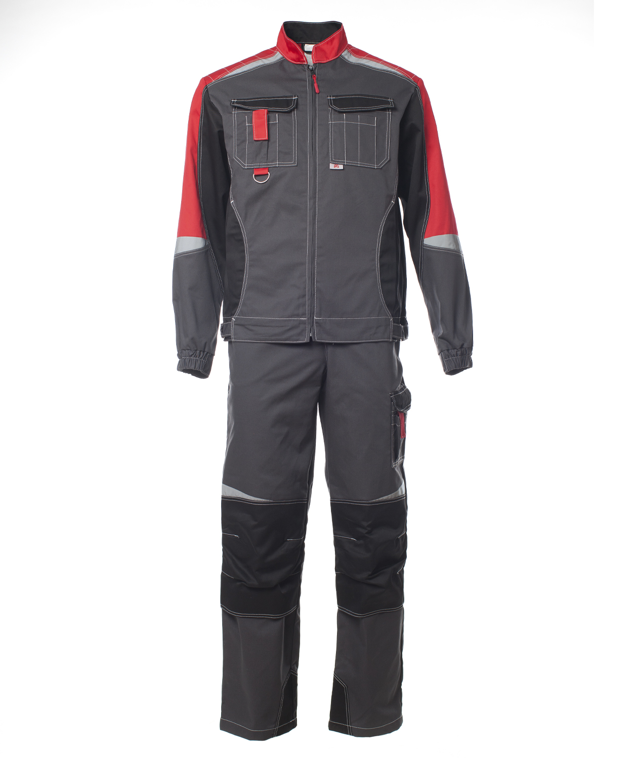 Костюм ФОРМУЛА с ПК (т.серый/красный/черный)