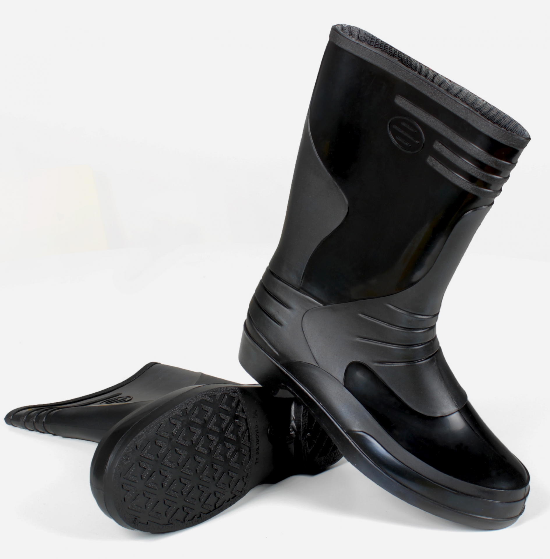 Сапоги женские ПВХ (черный)