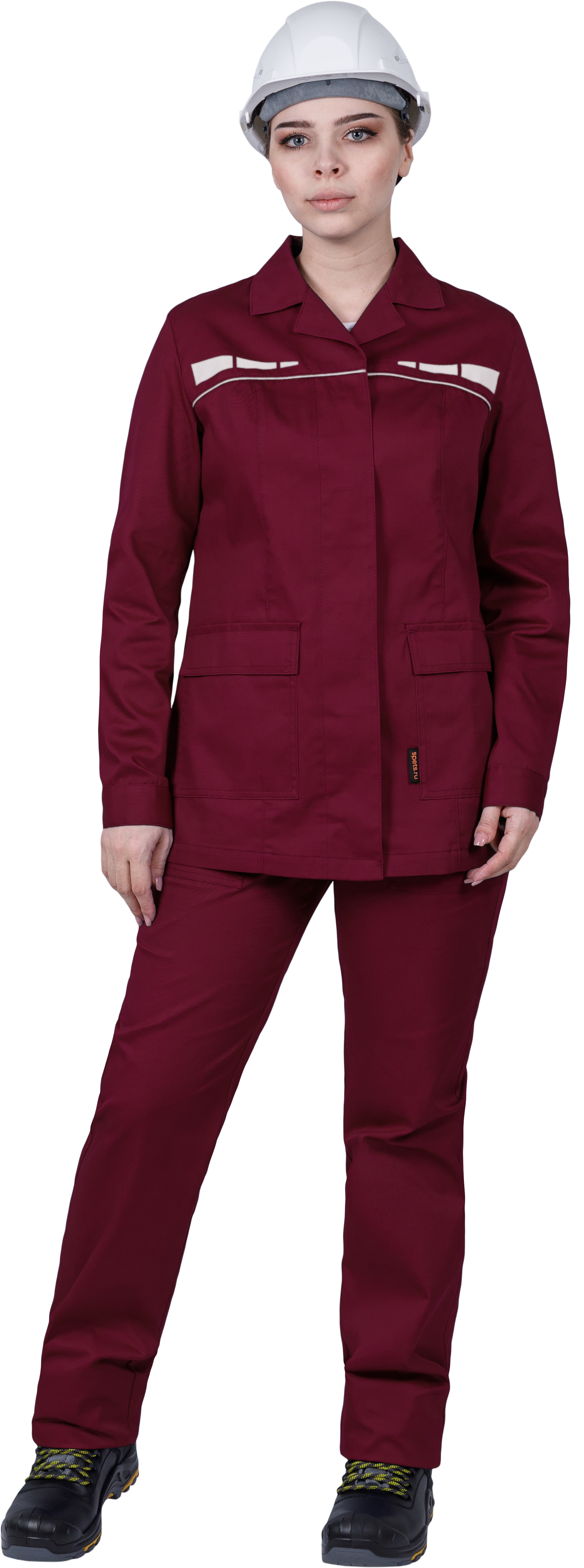 Костюм ОПЕРАТОР женский с БР (бордовый)