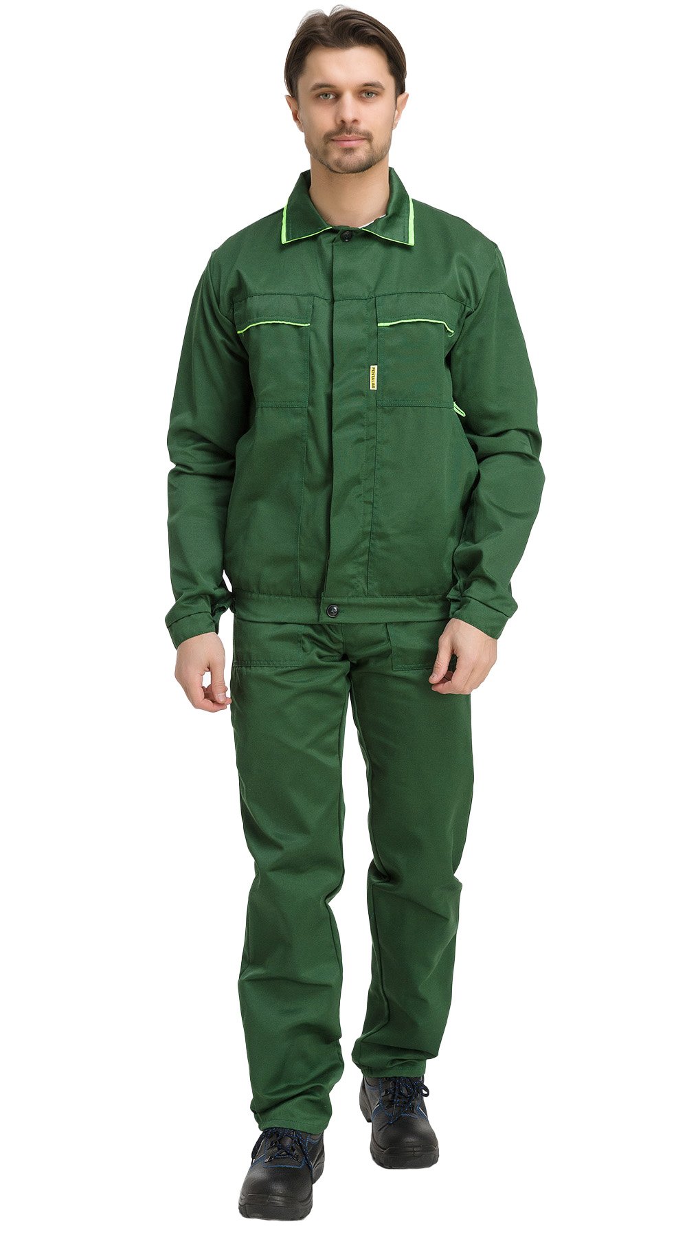 Костюм RONTA KS622 с ПК (т.зеленый/лаймовый)