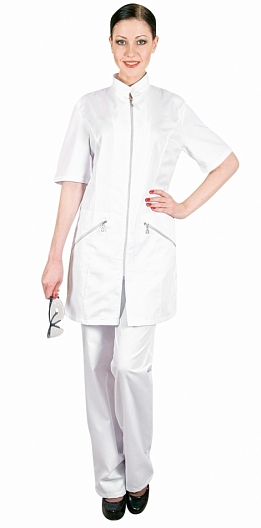 Костюм КРИСТАЛЛ женский с БР (белый)