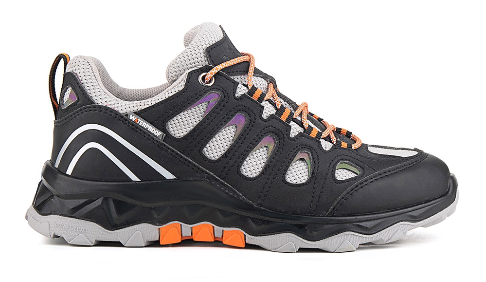 Полуботинки ЛИДЕР WG9-16-MNT-3 ПУ-Резина женские (черный/св.серый)