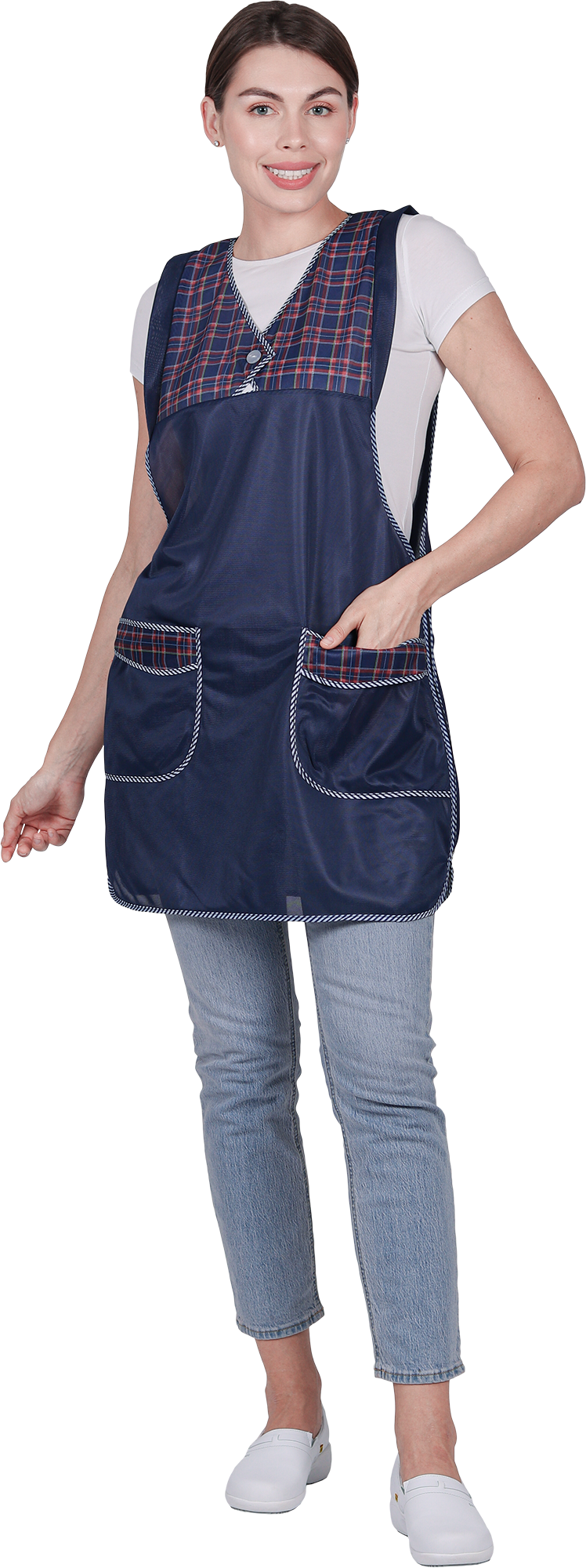 Фартук ХОЗЯЮШКА нейлоновый (т.синий)