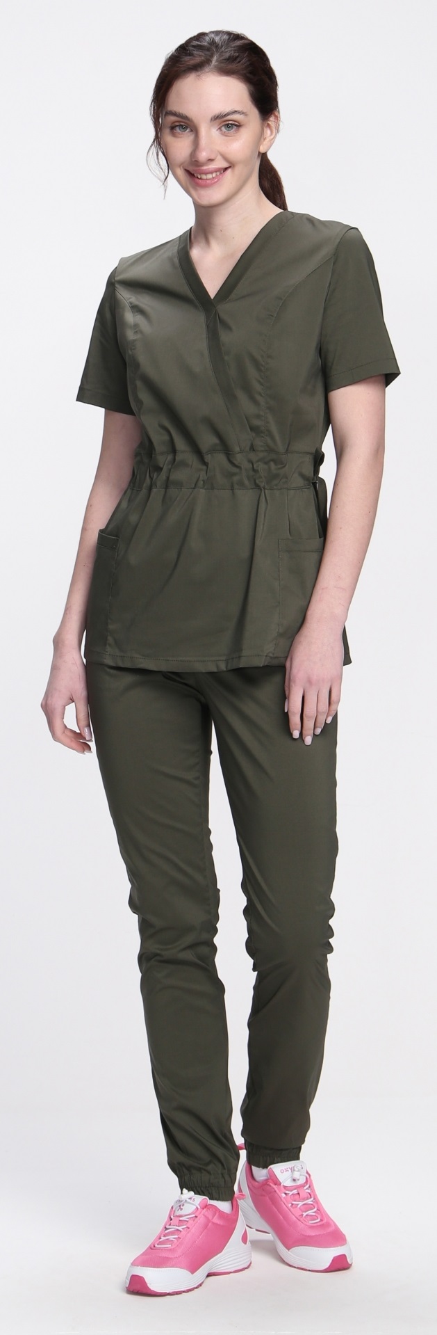 Костюм хирургический MEDLINE МОДЕРН-004 женский с БР (хаки)