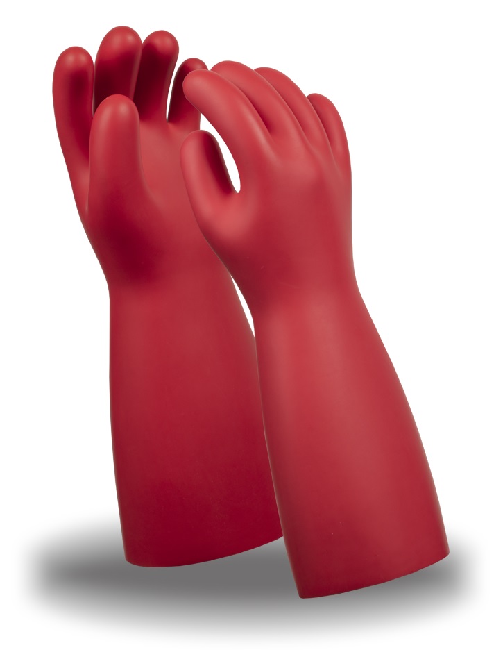 Перчатки диэлектрические LINEPRO EG-940 класс 0 (красный)