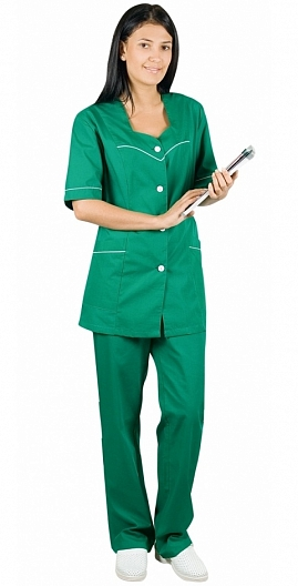 Костюм МИЛА женский с БР (зеленый)