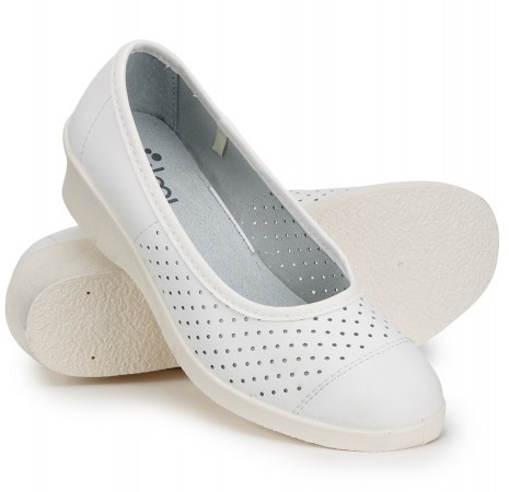 Туфли БЛОНД женские кожаные (белый)