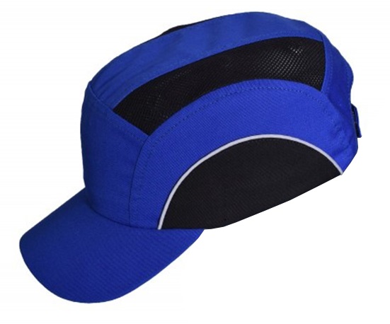 Каскетка защитная с СОП (васильковый/черный)