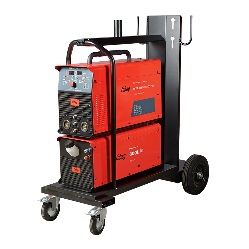 Инвертор FUBAG INTIG 400 T W AC/DC PULSE+горелка FB TIG 450W 4m+переходник+модуль охлаждения+тележка