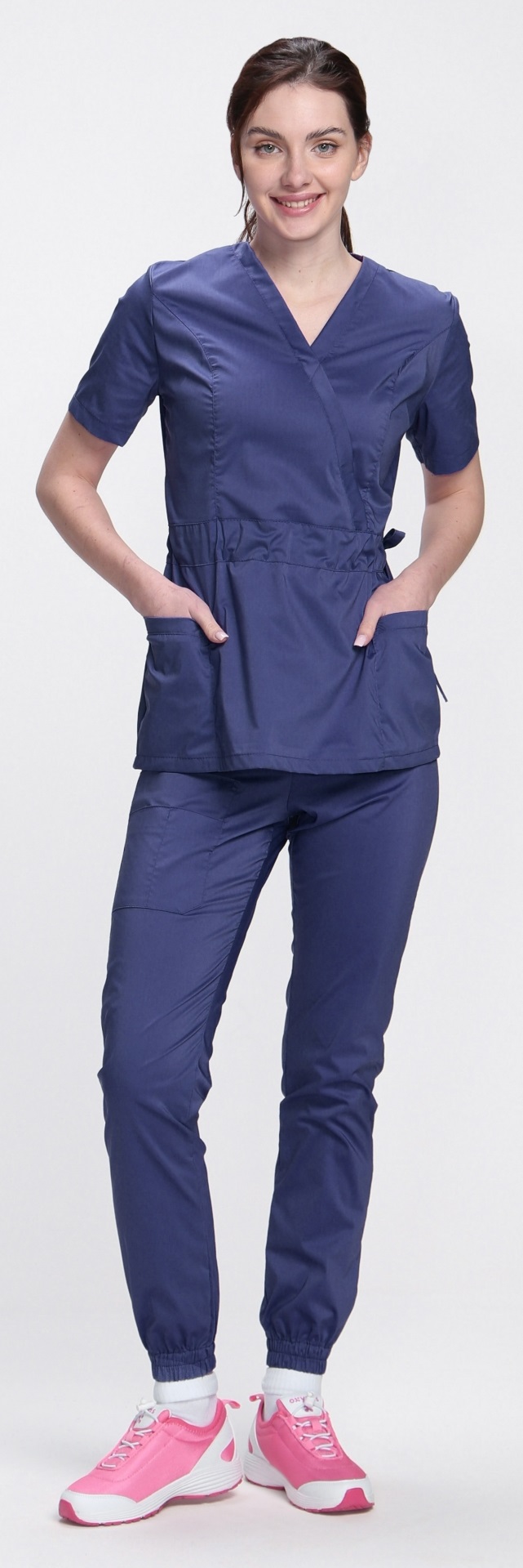 Костюм хирургический MEDLINE МОДЕРН-004 женский с БР (т.синий)