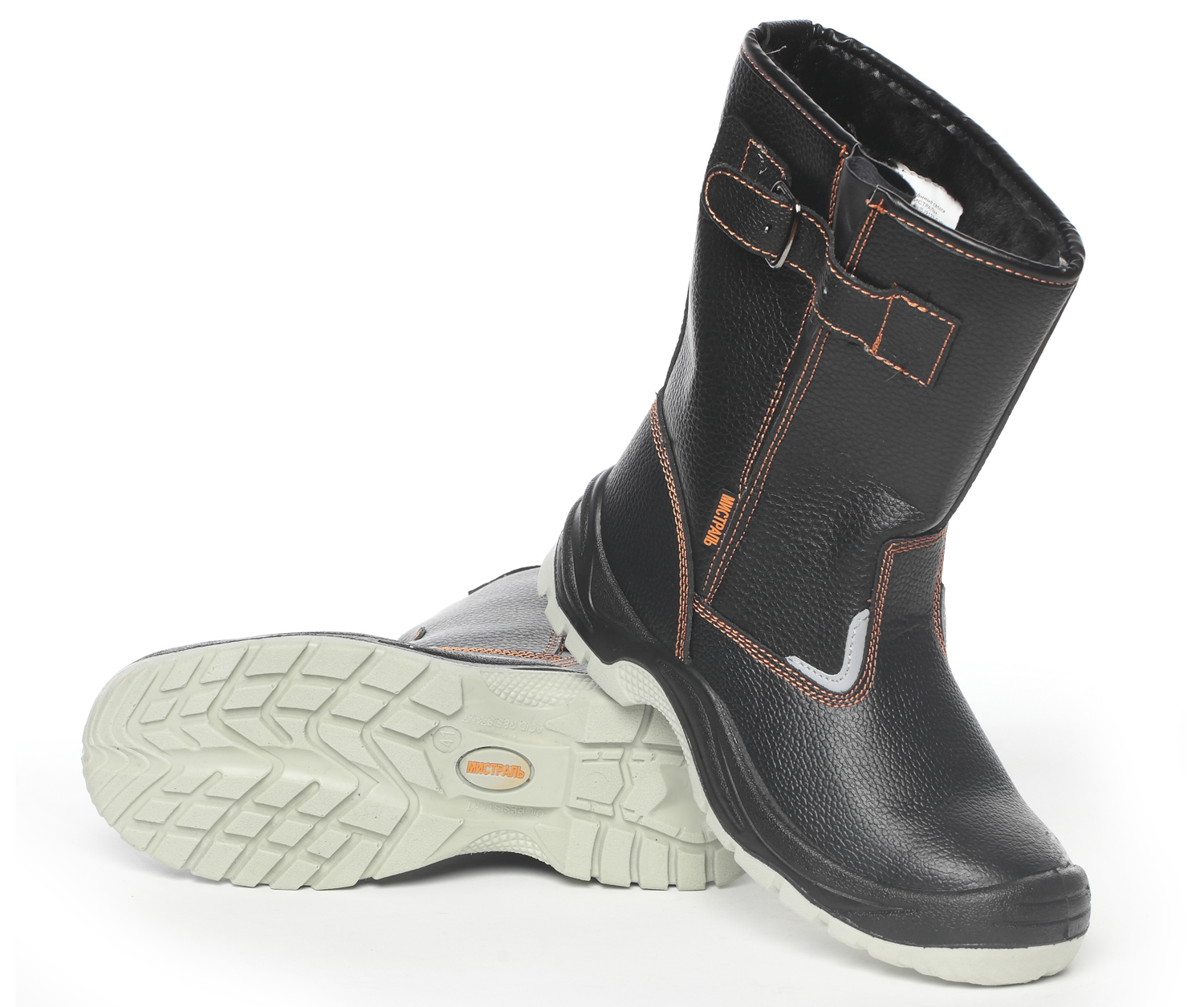 Сапоги МИСТРАЛЬ НЕО SJ9133-S- W ПУ-ТПУ иск.мех с МП МС