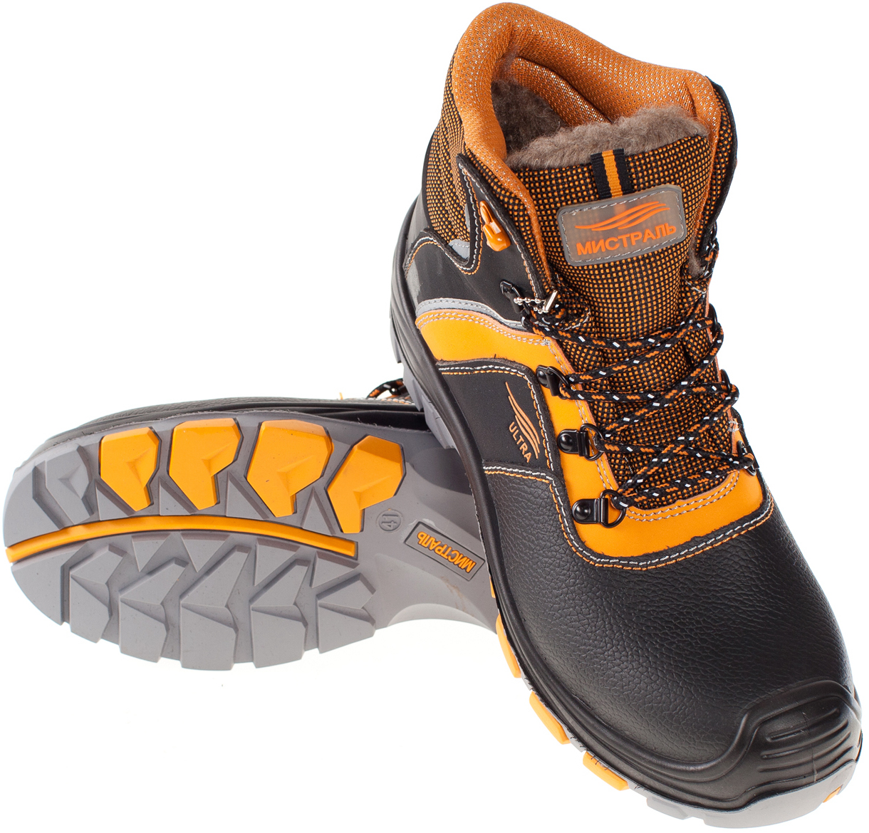 Ботинки МИСТРАЛЬ ULTRA PR5-CW ПУ-Резина шерс.мех с ПП и АС