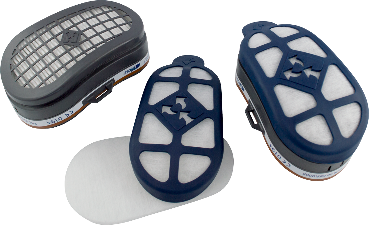 Набор 10 предфильтров и 2 держателя для полумасок Elipse A1P3