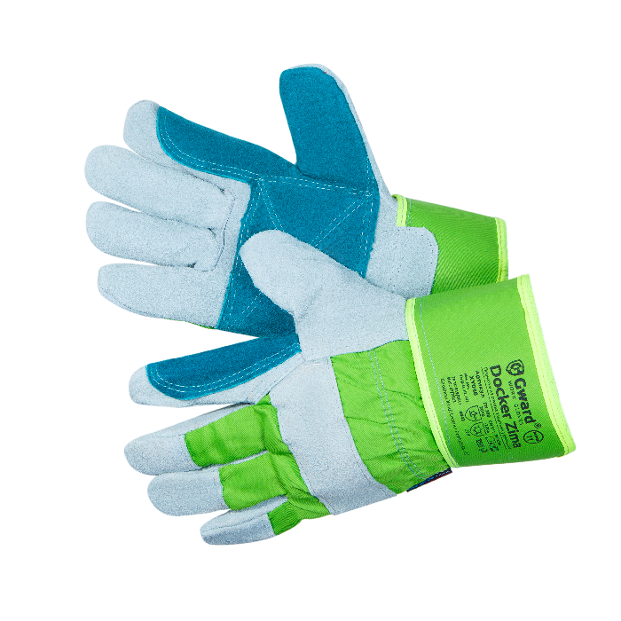 Перчатки DOCKER ZIMA утепленные из спилка c усиленной ладонью