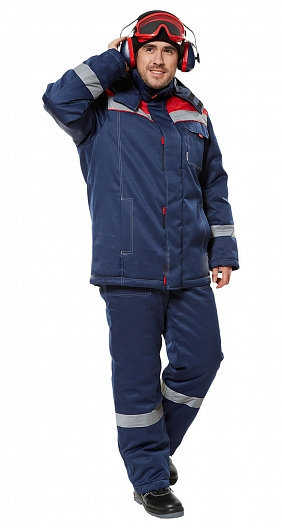 Костюм ТИМБЕР зимний с ПК (т.синий/красный)