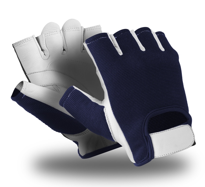 Полуперчатки ВИБЛОК VG-571 (синий/белый)