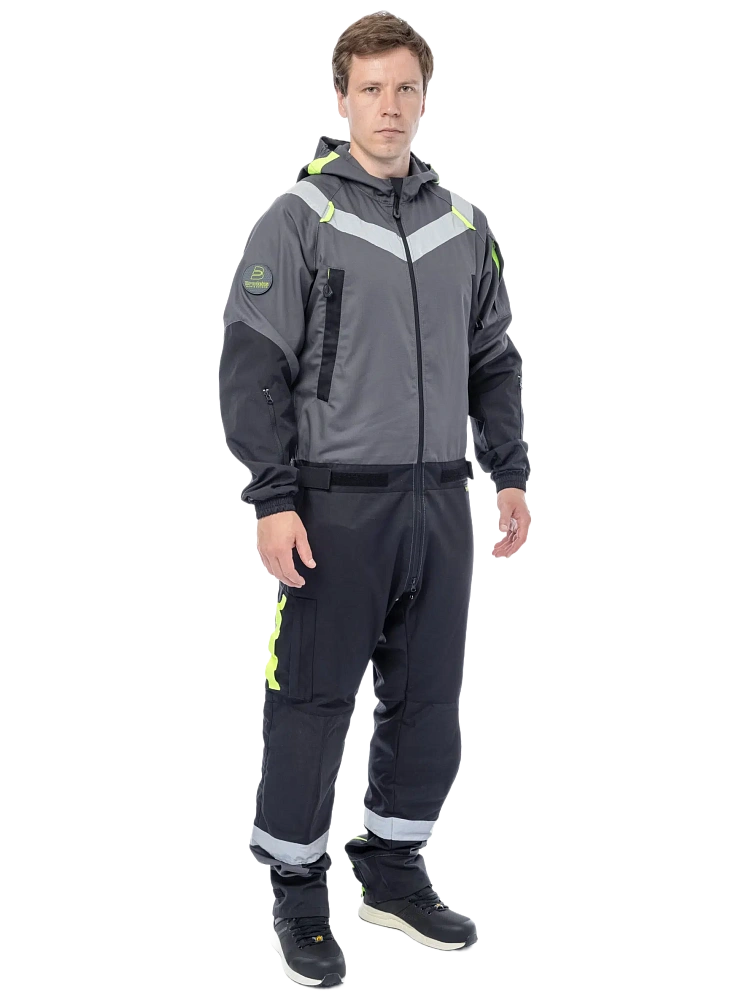 Комбинезон BRODEKS KS 503 (серый/черный) Комбинезон BRODEKS KS 503 (серый/черный)